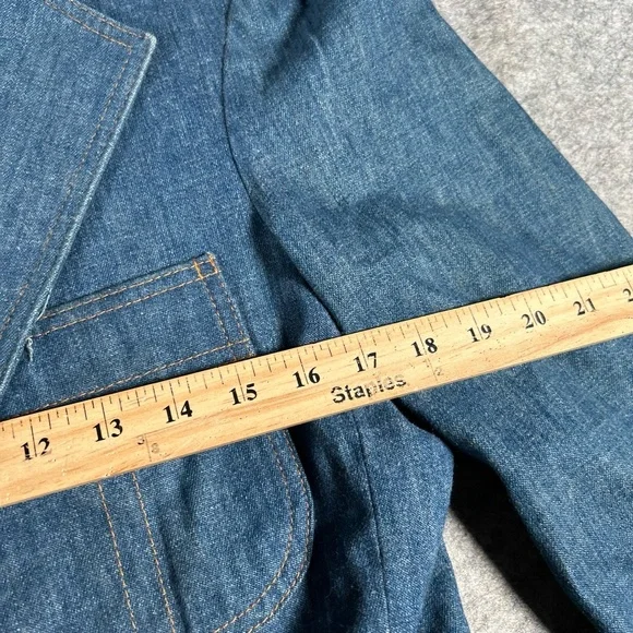 Levi's Blue Denim Blazer - Picture 7 of 9